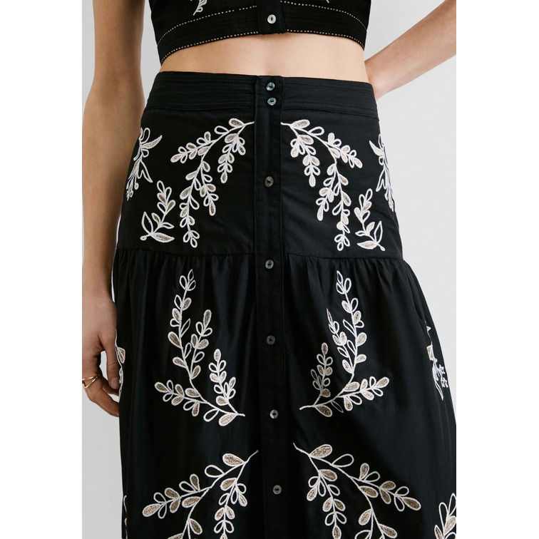FALDA MIDI MUJER PEPE JEANS DETALLES BORDADOS