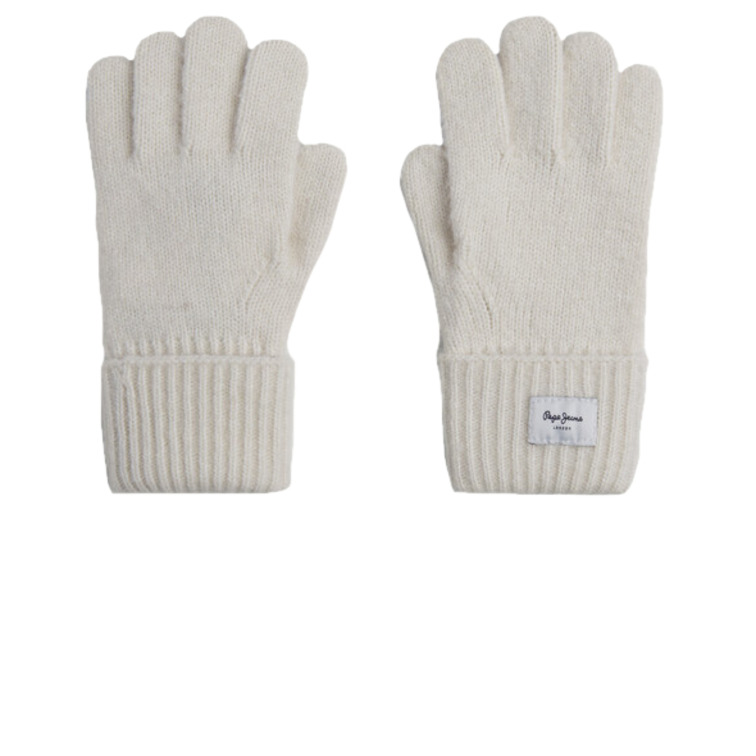 GUANTES DE PUNTO NIÑA PEPE JEANS CON DETALLES EN CANALÉ