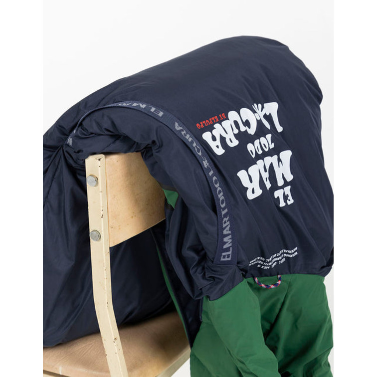 ABRIGO ACOLCHADO HOMBRE EL PULPO MENSAJE TIBET