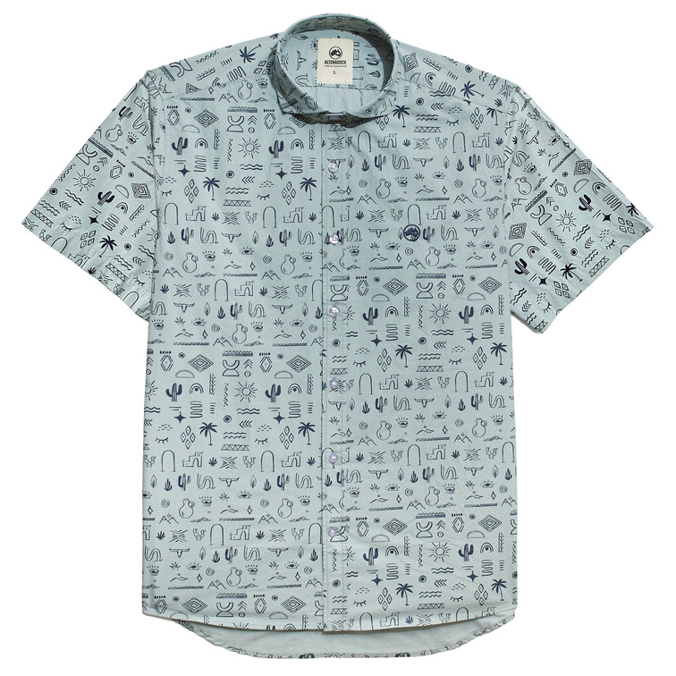 CAMISA HOMBRE  ALTONADOCK CAMISA VERDE AZULADO