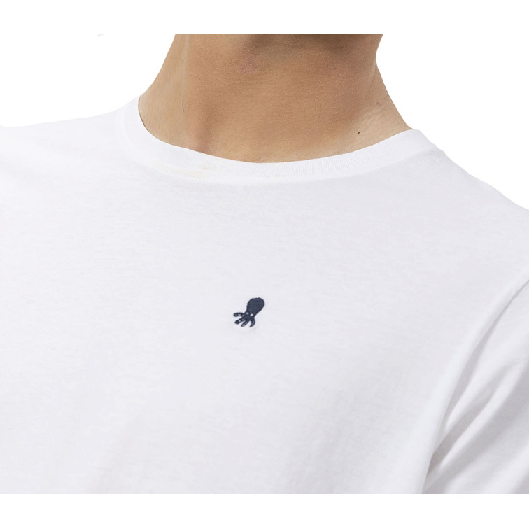 HOMBRE CAMISETA BÁSICA BORDADO A CONT BLANCO P