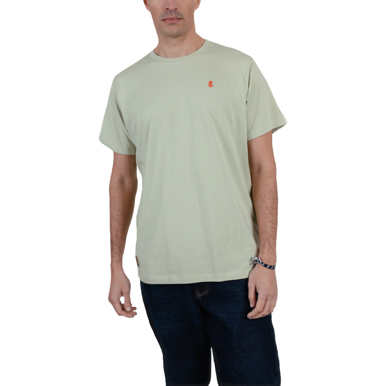 CAMISETA HOMBRE  EL PULPO CAMISETA BORDADO LOGO CONTRAST