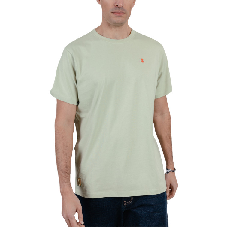 CAMISETA HOMBRE  EL PULPO CAMISETA BORDADO LOGO CONTRAST