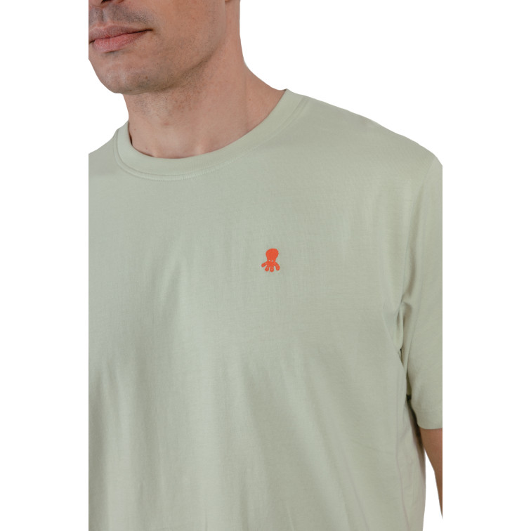 CAMISETA HOMBRE  EL PULPO CAMISETA BORDADO LOGO CONTRAST