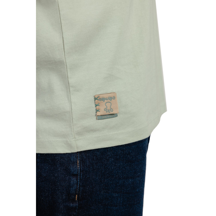 CAMISETA HOMBRE  EL PULPO CAMISETA BORDADO LOGO CONTRAST