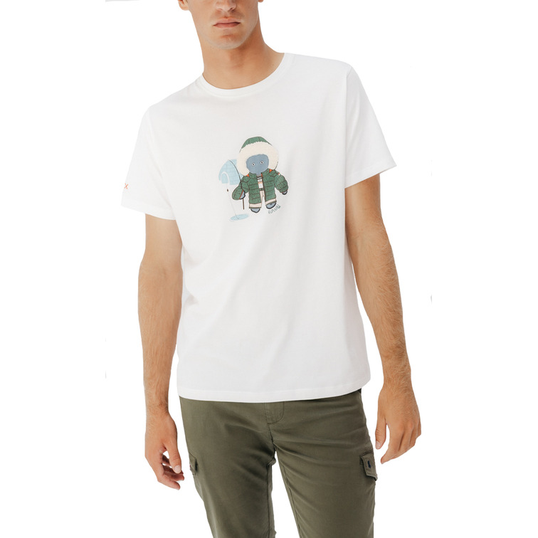 CAMISETA HOMBRE  EL PULPO CAMISETA ELPULPO ESQUIMAL BLAN