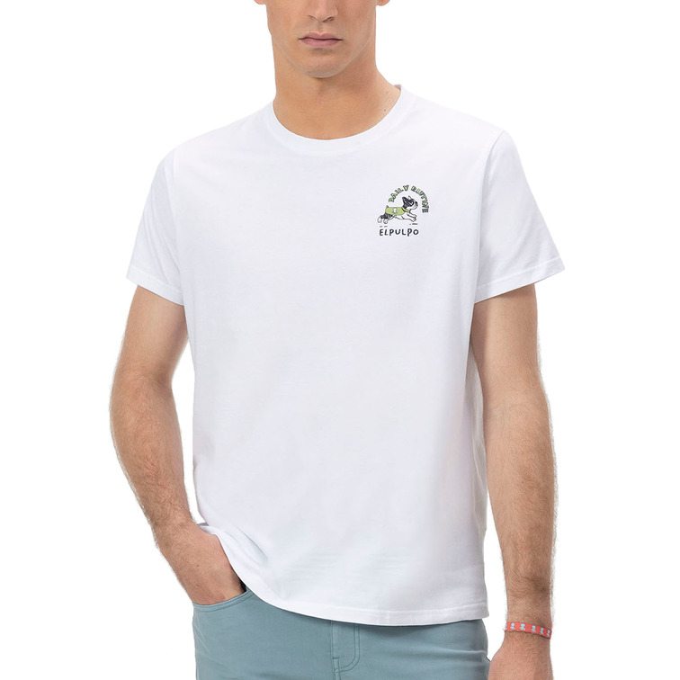 HOMBRE CAMISETA ESTAMPADO DAILY ROUTI BLANCO P