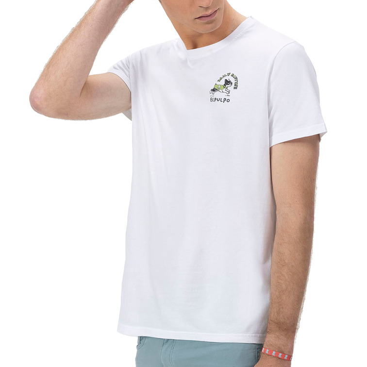 HOMBRE CAMISETA ESTAMPADO DAILY ROUTI BLANCO P