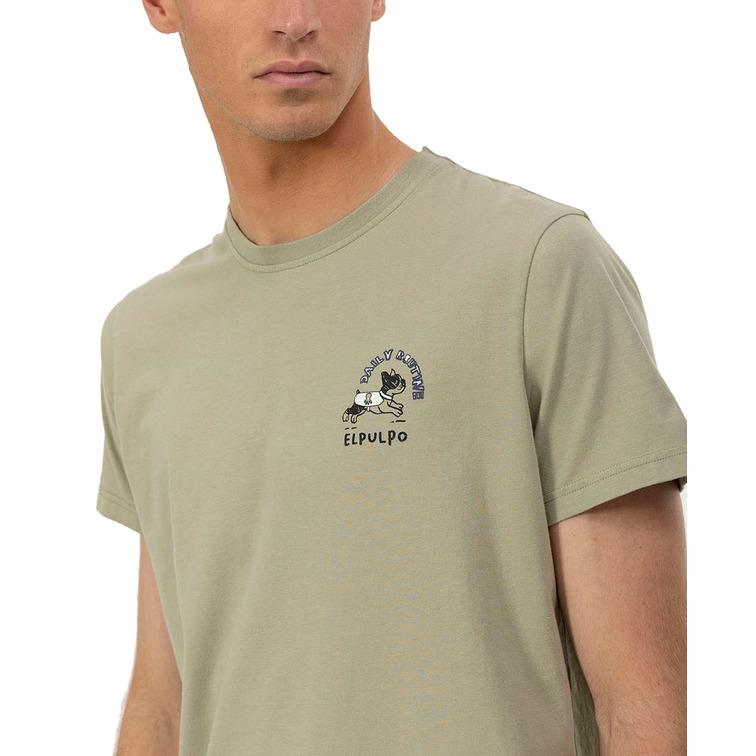 HOMBRE CAMISETA ESTAMPADO DAILY ROUTI VERDE SA