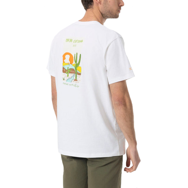 HOMBRE CAMISETA ESTAMPADO DESIERTO BL BLANCO P