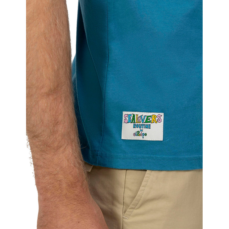 HOMBRE CAMISETA ESTAMPADO ELPULPO CAF AZUL ZAF