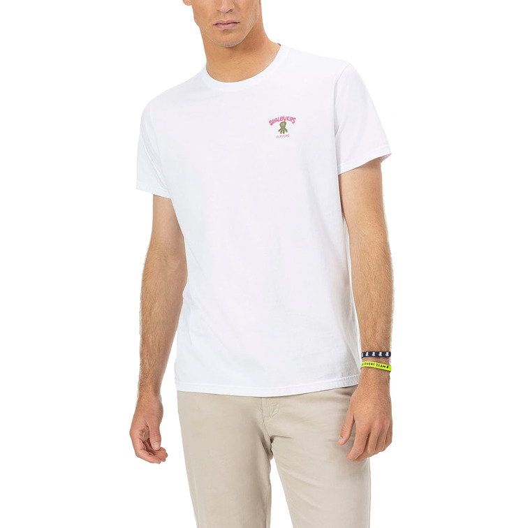 HOMBRE CAMISETA ESTAMPADO FAMILIAR TR BLANCO P