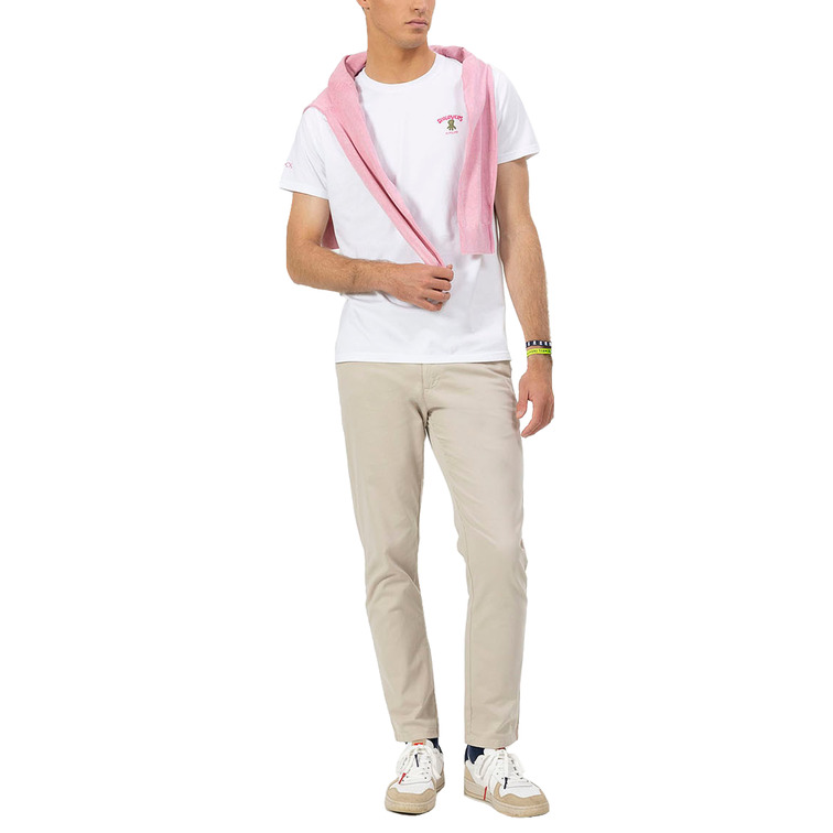 HOMBRE CAMISETA ESTAMPADO FAMILIAR TR BLANCO P