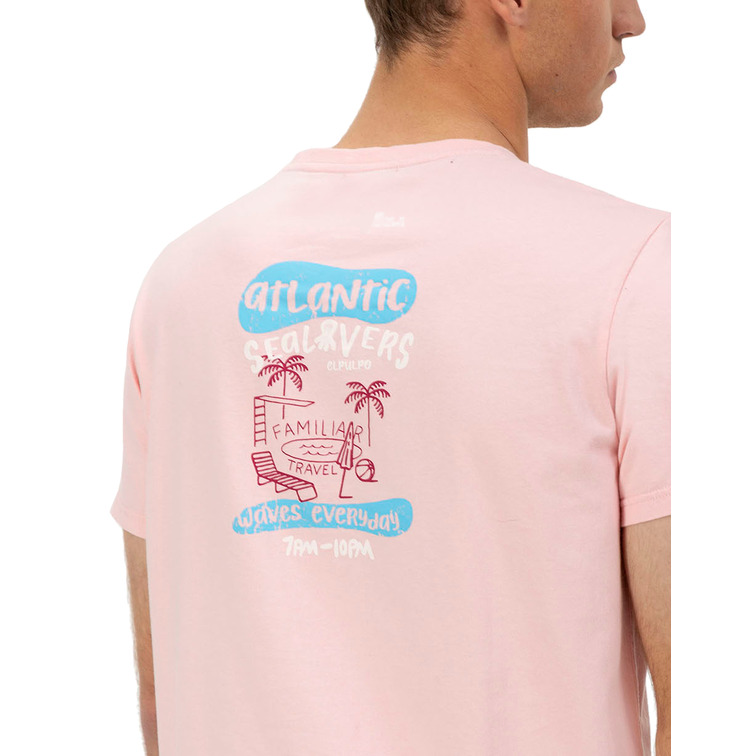 HOMBRE CAMISETA ESTAMPADO FAMILIAR TR ROSA