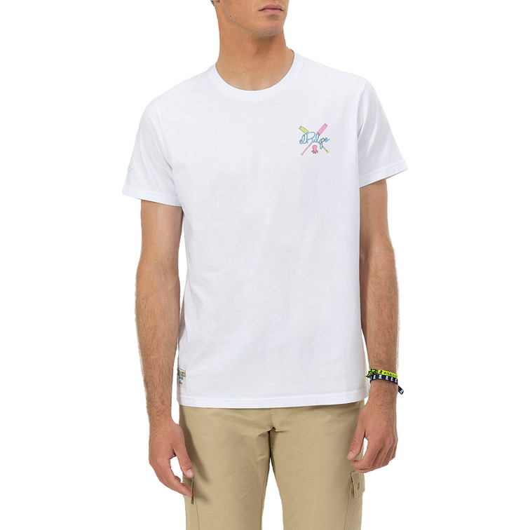 HOMBRE CAMISETA ESTAMPADO REMOS COLOR BLANCO P