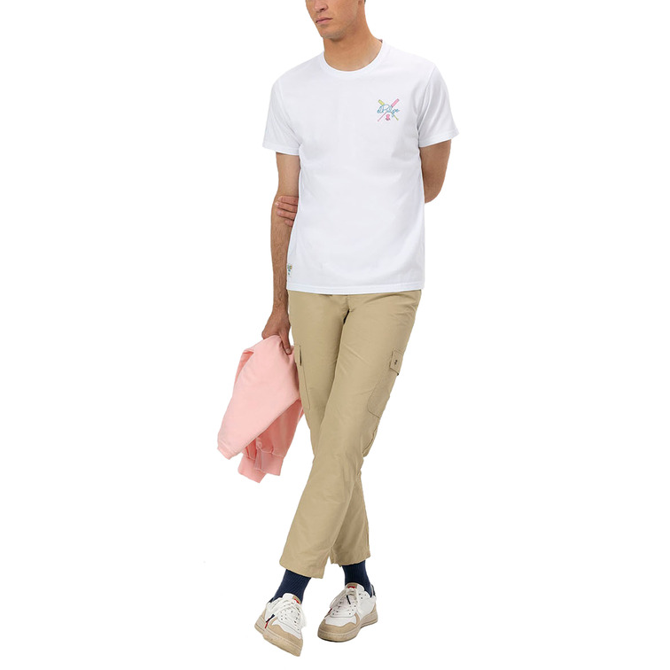 HOMBRE CAMISETA ESTAMPADO REMOS COLOR BLANCO P
