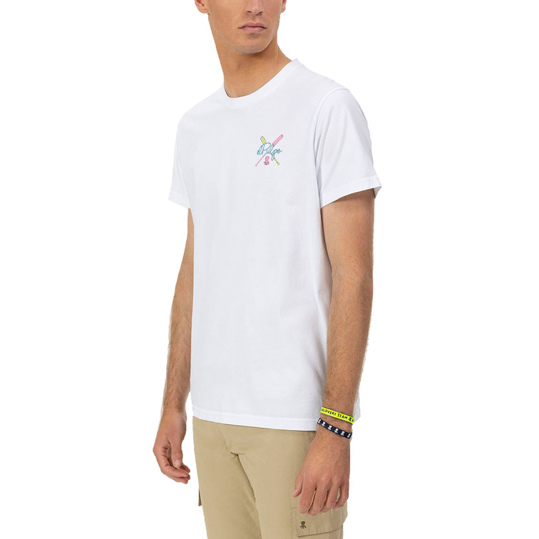 HOMBRE CAMISETA ESTAMPADO REMOS COLOR BLANCO P