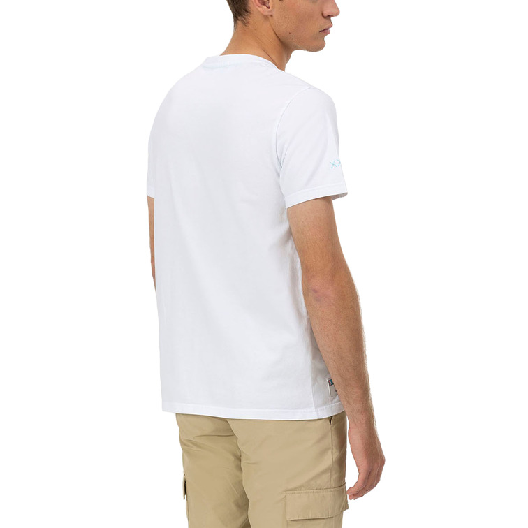 HOMBRE CAMISETA ESTAMPADO REMOS COLOR BLANCO P