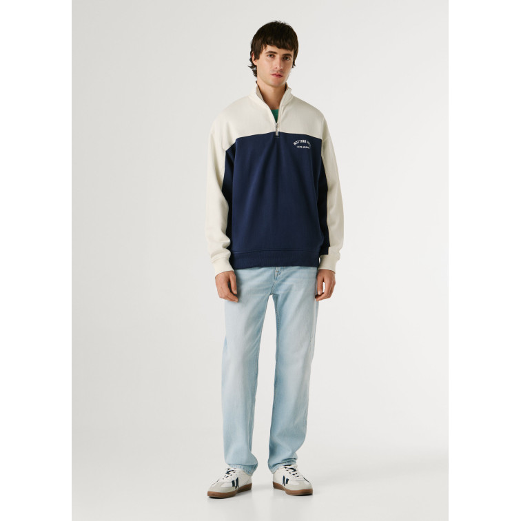 SUDADERA CUELLO ALTO HOMBRE PEPE JEANS MEDIA CREMALLERA