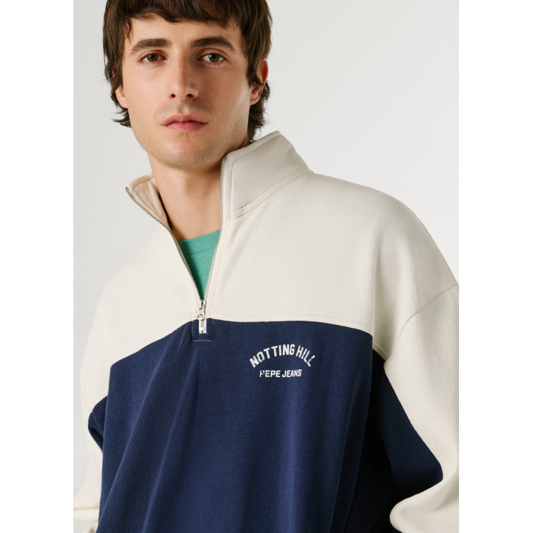 SUDADERA CUELLO ALTO HOMBRE PEPE JEANS MEDIA CREMALLERA