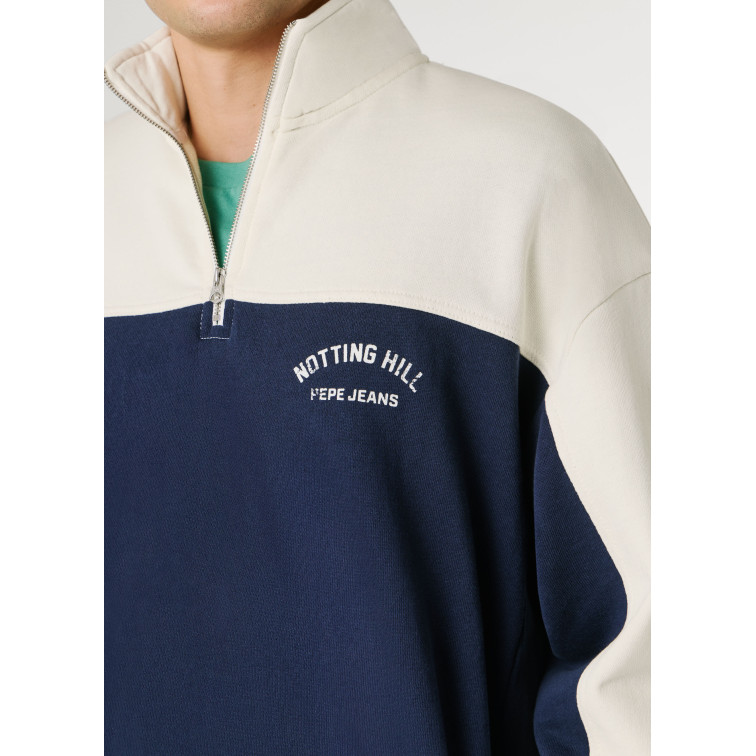 SUDADERA CUELLO ALTO HOMBRE PEPE JEANS MEDIA CREMALLERA