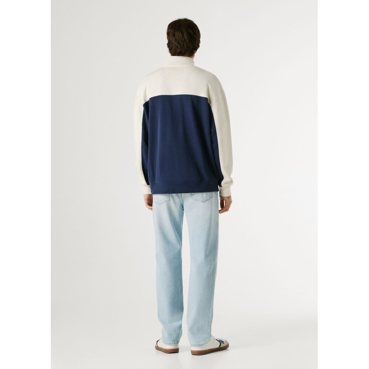 SUDADERA CUELLO ALTO HOMBRE PEPE JEANS MEDIA CREMALLERA