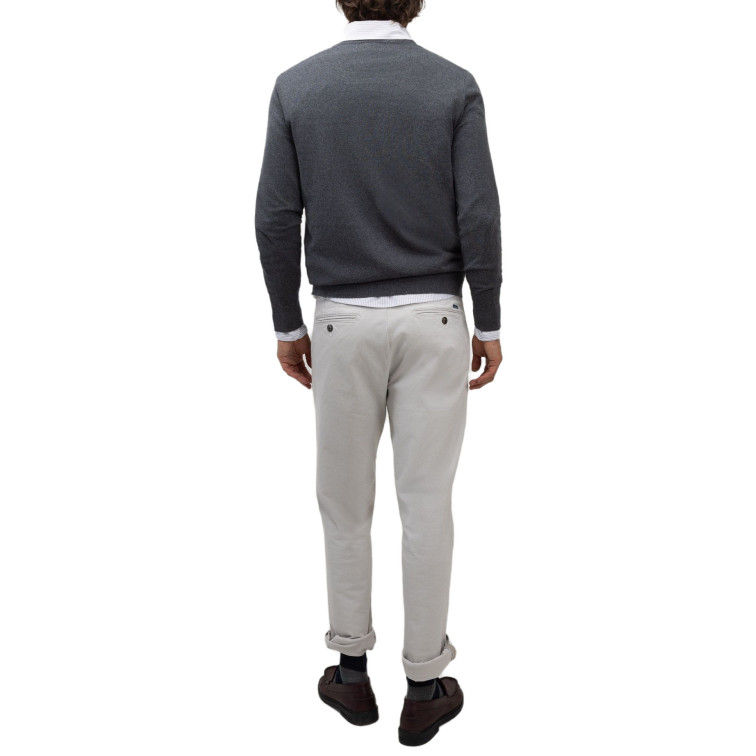 JERSEY HOMBRE  EL GANSO JERSEY BÁSICO CUELLO PICO GRIS