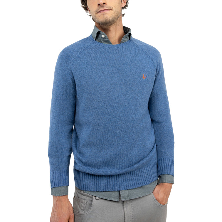 JERSEY HOMBRE  EL GANSO JERSEY MERINO CUELLO CAJA AZUL