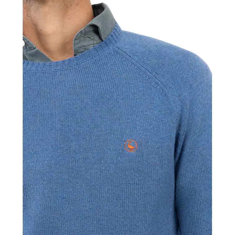 JERSEY HOMBRE  EL GANSO JERSEY MERINO CUELLO CAJA AZUL