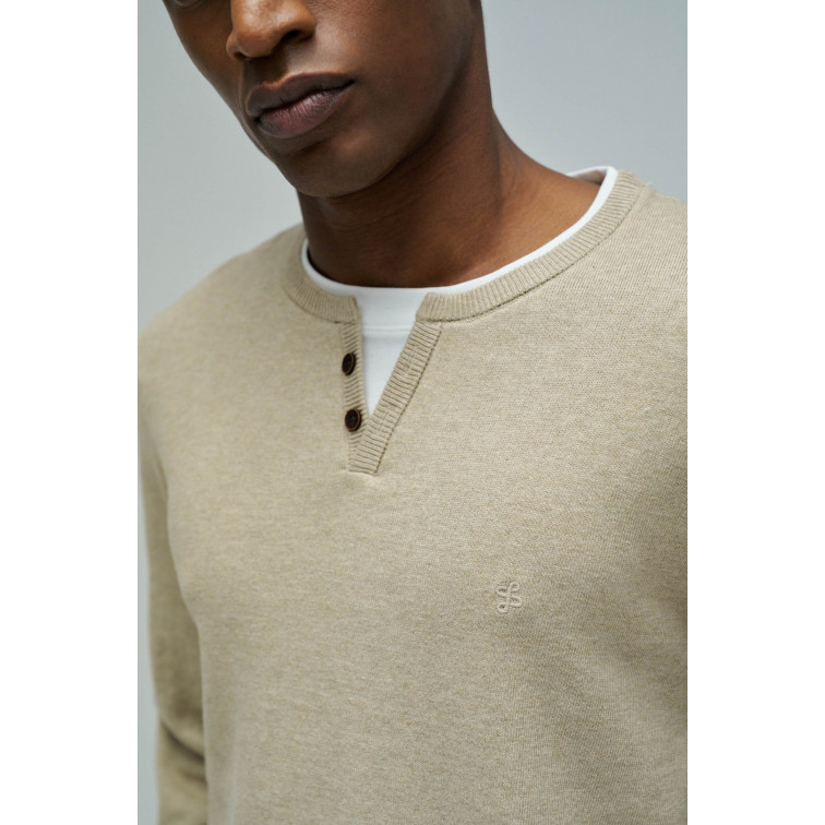 JERSEY PUNTO FINO HOMBRE SALSA JEANS CUELLO HENLEY