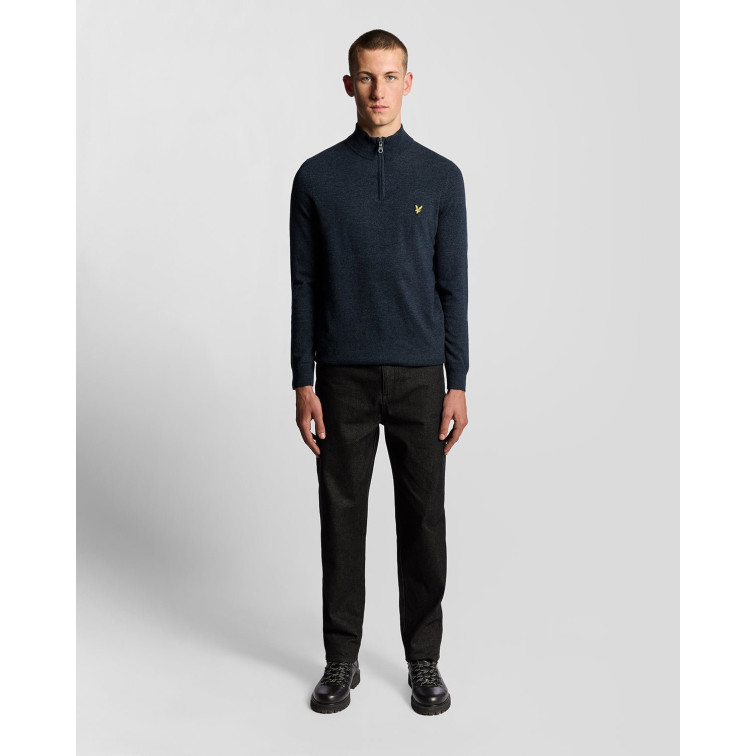 JERSEY HOMBRE  LYLE & SCOTT LAMBSWOOL BLEND QUARTER ZIP JU