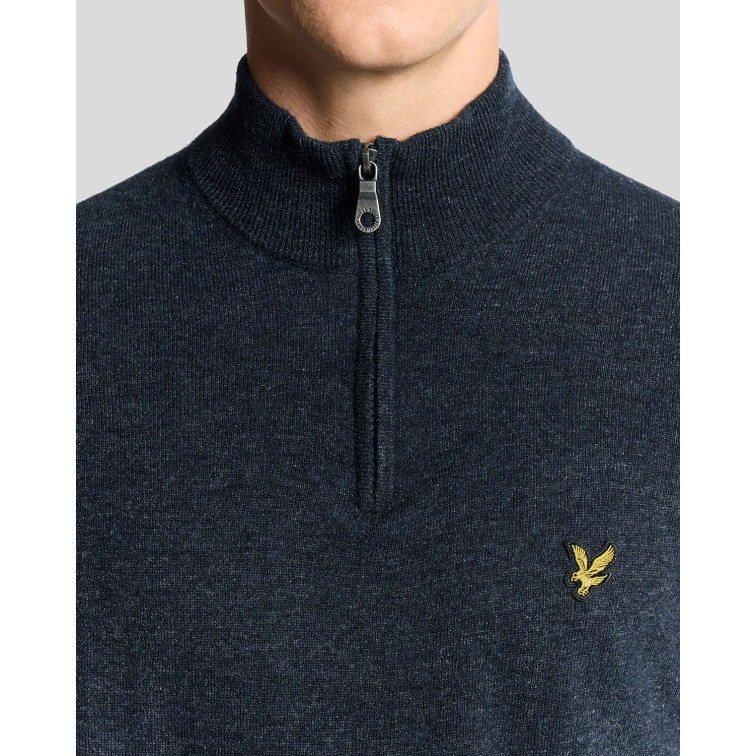 JERSEY HOMBRE  LYLE & SCOTT LAMBSWOOL BLEND QUARTER ZIP JU