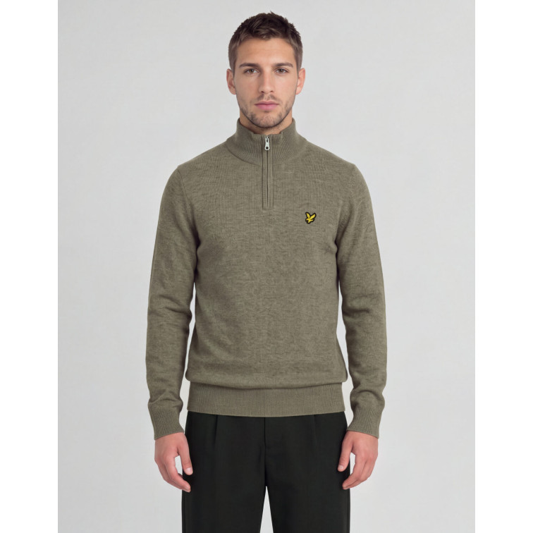 JERSEY HOMBRE  LYLE & SCOTT LAMBSWOOL BLEND QUARTER ZIP JU