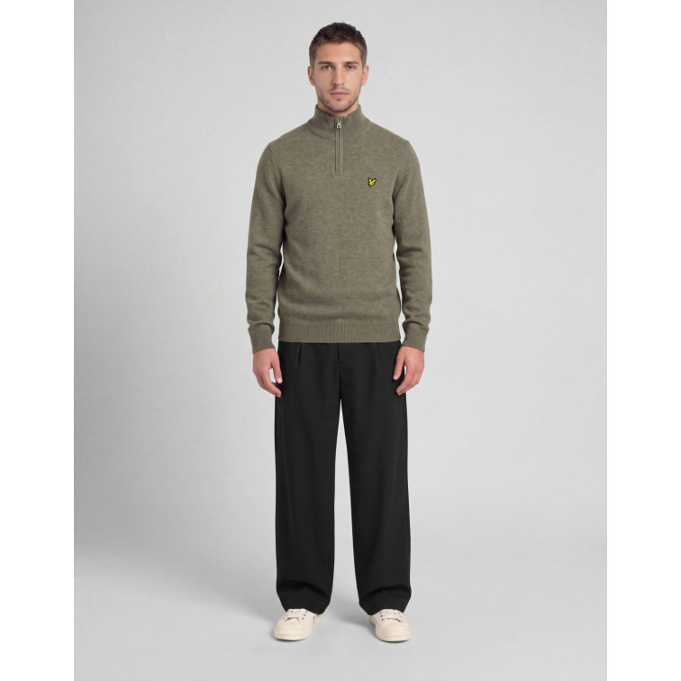 JERSEY HOMBRE  LYLE & SCOTT LAMBSWOOL BLEND QUARTER ZIP JU