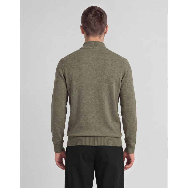 JERSEY HOMBRE  LYLE & SCOTT LAMBSWOOL BLEND QUARTER ZIP JU