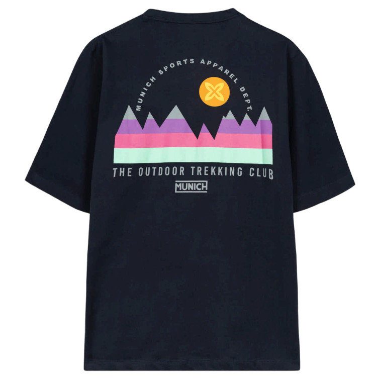 CAMISETA HOMBRE  MUNICH OVERSIZE T-SHIRT TREKKING NAVY