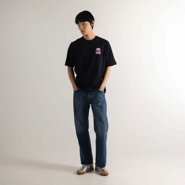 CAMISETA HOMBRE  MUNICH OVERSIZE T-SHIRT TREKKING NAVY