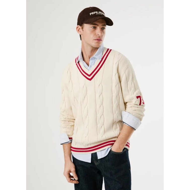 JERSEY HOMBRE PEPE JEANS PUNTO TRENZADO FIT REGULAR