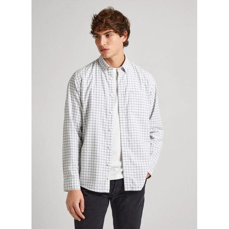 CAMISA FRANELA CUADROS FIT REGULAR HOMBRE PEPE JEANS