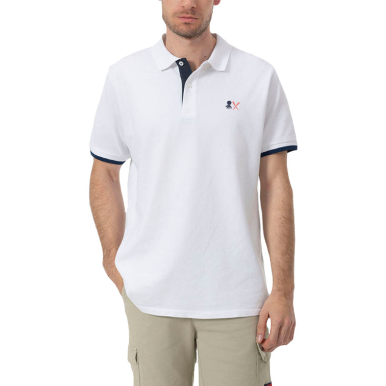 HOMBRE POLO BORDADO ESENCIALES  BLANC BLANCO P