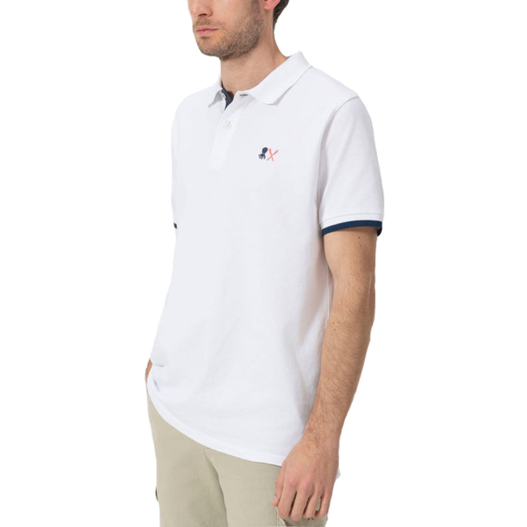 HOMBRE POLO BORDADO ESENCIALES  BLANC BLANCO P