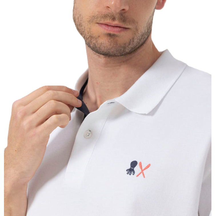 HOMBRE POLO BORDADO ESENCIALES  BLANC BLANCO P