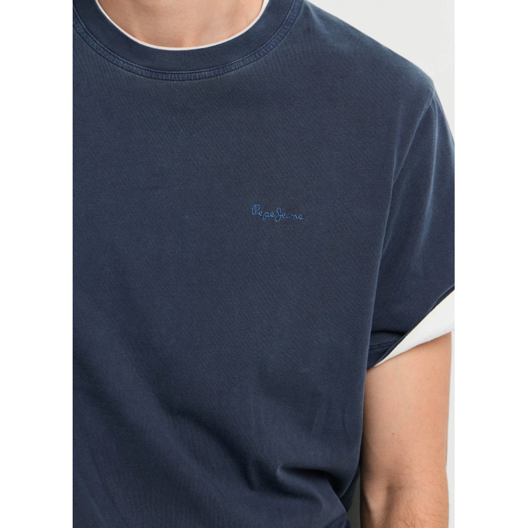 CAMISETA LOGO BORDADO HOMBRE PEPE JEANS FIT REGULAR