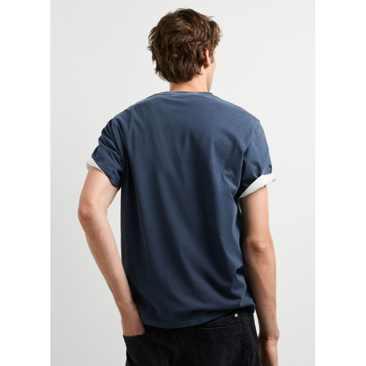 CAMISETA LOGO BORDADO HOMBRE PEPE JEANS FIT REGULAR