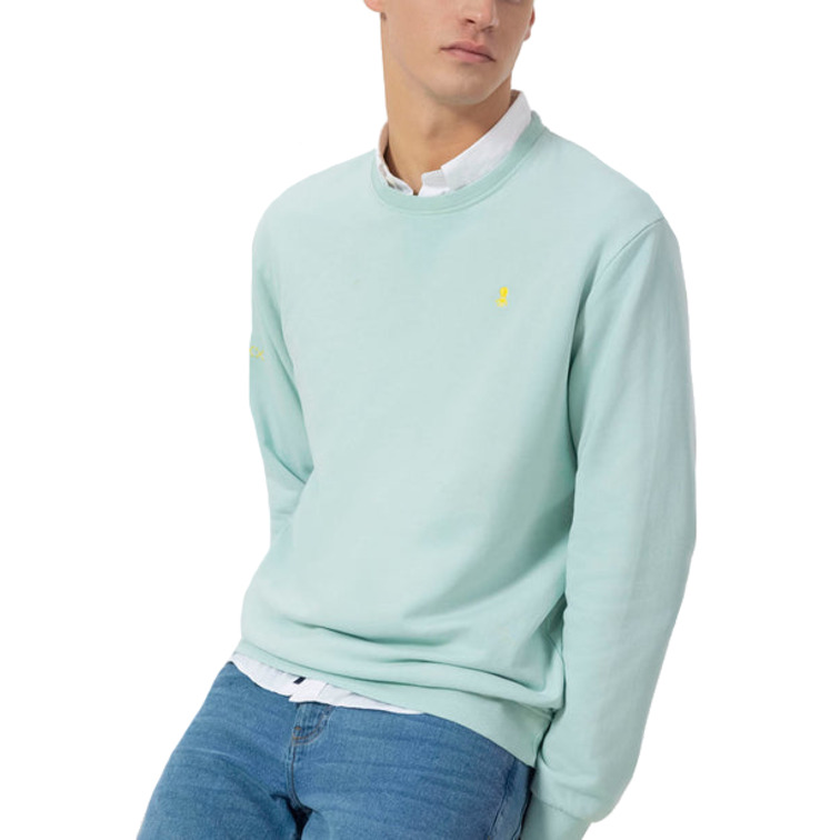 HOMBRE SUDADERA BÁSICA BORDADO A CONT AZUL TUR