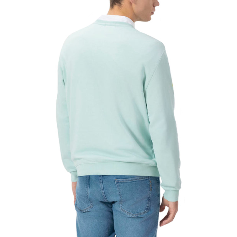 HOMBRE SUDADERA BÁSICA BORDADO A CONT AZUL TUR