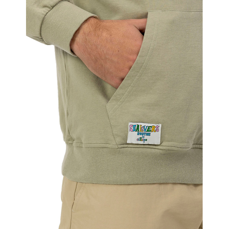 HOMBRE SUDADERA CAPUCHA ESTAMPADO PIC VERDE SA