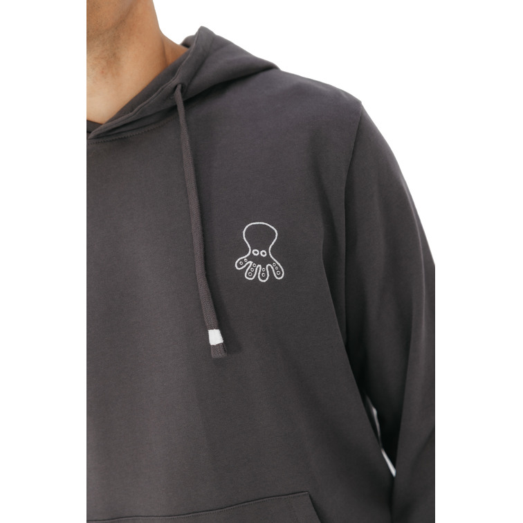 HOMBRE SUDADERA CAPUCHA WINTER POLES ANTRACIT
