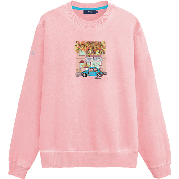HOMBRE SUDADERA ESTAMPADO ELPULPO SHO ROSA