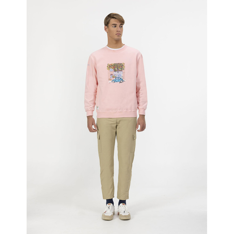 HOMBRE SUDADERA ESTAMPADO ELPULPO SHO ROSA